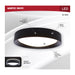 SATCO/NUVO Selene 13 Inch 22W LED Flush Mount CCT Selectable 2700K/3000K/3500K/4000K/5000K Black Finish (62-1696)
