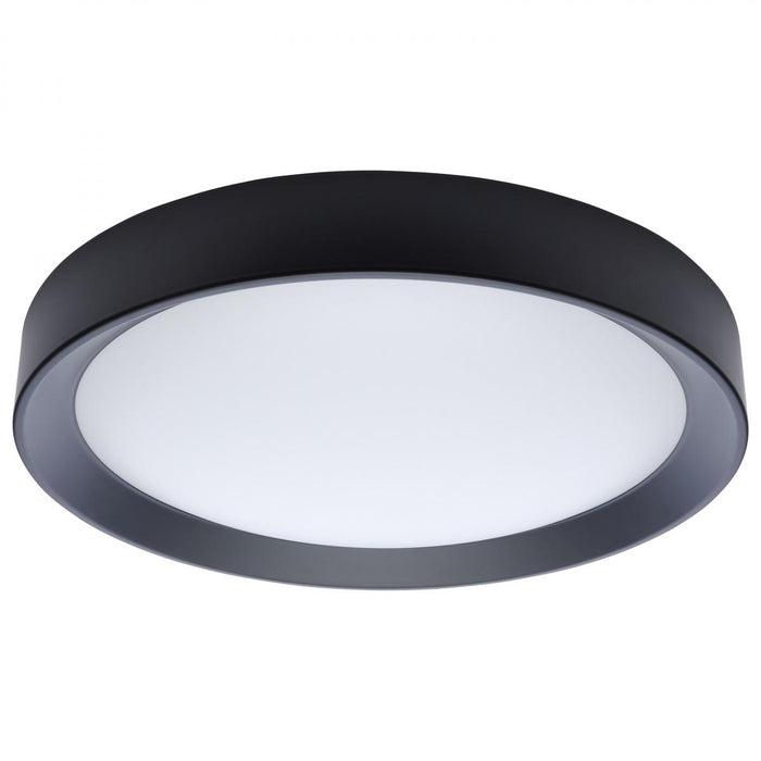 SATCO/NUVO Selene 17 Inch 27W LED Flush Mount CCT Selectable 2700K/3000K/3500K/4000K/5000K Black Finish (62-1698)