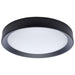 SATCO/NUVO Selene 17 Inch 27W LED Flush Mount CCT Selectable 2700K/3000K/3500K/4000K/5000K Black Finish (62-1698)