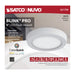 SATCO/NUVO Blink - 9W 5 Inch LED Fixture CCT Selectable 2700K/3000K/3500K/4000K/5000K Round Shape White Finish 120V (62-1700)
