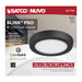 SATCO/NUVO Blink - 9W 5 Inch LED Fixture CCT Selectable 2700K/3000K/3500K/4000K/5000K Round Shape Black Finish 120V (62-1701)