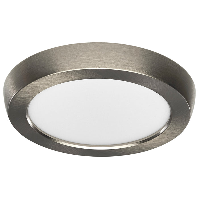 SATCO/NUVO Blink - 9W 5 Inch LED Fixture CCT Selectable 2700K/3000K/3500K/4000K/5000K Round Shape Brushed Nickel Finish 120V (62-1703)