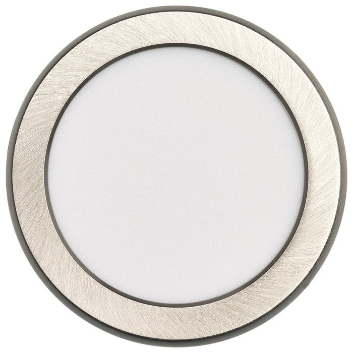 SATCO/NUVO Blink - 9W 5 Inch LED Fixture CCT Selectable 2700K/3000K/3500K/4000K/5000K Round Shape Brushed Nickel Finish 120V (62-1703)