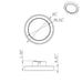 SATCO/NUVO Blink - 9W 5 Inch LED Fixture CCT Selectable 2700K/3000K/3500K/4000K/5000K Round Shape Brushed Nickel Finish 120V (62-1703)