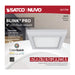 SATCO/NUVO Blink - 9W 5 Inch LED Fixture CCT Selectable 2700K/3000K/3500K/4000K/5000K Square Shape White Finish 120V (62-1704)