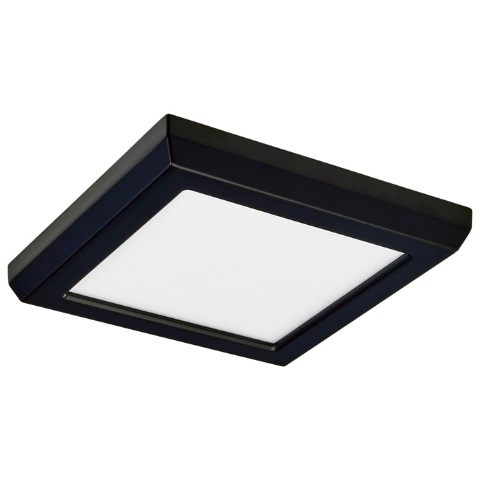 SATCO/NUVO Blink - 9W 5 Inch LED Fixture CCT Selectable 2700K/3000K/3500K/4000K/5000K Square Shape Black Finish 120V (62-1705)