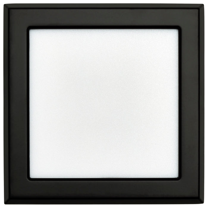 SATCO/NUVO Blink - 9W 5 Inch LED Fixture CCT Selectable 2700K/3000K/3500K/4000K/5000K Square Shape Black Finish 120V (62-1705)