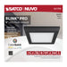 SATCO/NUVO Blink - 9W 5 Inch LED Fixture CCT Selectable 2700K/3000K/3500K/4000K/5000K Square Shape Black Finish 120V (62-1705)
