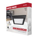 SATCO/NUVO Blink - 9W 5 Inch LED Fixture CCT Selectable 2700K/3000K/3500K/4000K/5000K Square Shape Black Finish 120V (62-1705)