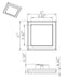 SATCO/NUVO Blink - 9W 5 Inch LED Fixture CCT Selectable 2700K/3000K/3500K/4000K/5000K Square Shape Bronze Finish 120V (62-1706)