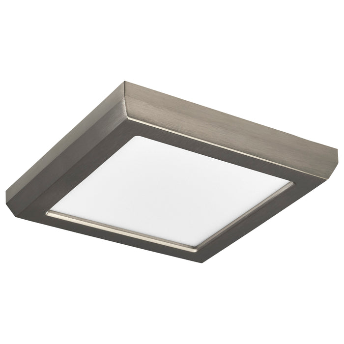 SATCO/NUVO Blink - 9W 5 Inch LED Fixture CCT Selectable 2700K/3000K/3500K/4000K/5000K Square Shape Brushed Nickel Finish 120V (62-1707)
