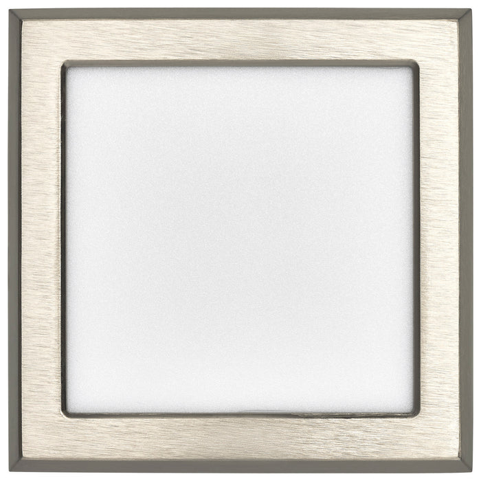 SATCO/NUVO Blink - 9W 5 Inch LED Fixture CCT Selectable 2700K/3000K/3500K/4000K/5000K Square Shape Brushed Nickel Finish 120V (62-1707)
