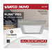 SATCO/NUVO Blink - 9W 5 Inch LED Fixture CCT Selectable 2700K/3000K/3500K/4000K/5000K Square Shape Brushed Nickel Finish 120V (62-1707)