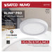 SATCO/NUVO Blink - 11W 7 Inch LED Fixture CCT Selectable 2700K/3000K/3500K/4000K/5000K Round Shape White Finish 120V (62-1710)