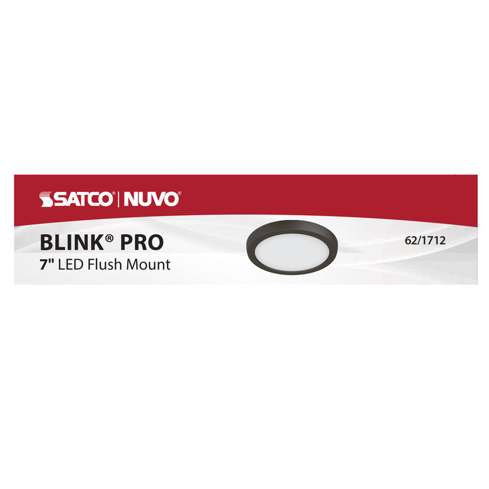 SATCO/NUVO Blink - 11W 7 Inch LED Fixture CCT Selectable 2700K/3000K/3500K/4000K/5000K Round Shape Bronze Finish 120V (62-1712)