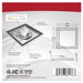 SATCO/NUVO Blink - 11W 7 Inch LED Fixture CCT Selectable 2700K/3000K/3500K/4000K/5000K Square Shape White Finish 120V (62-1714)