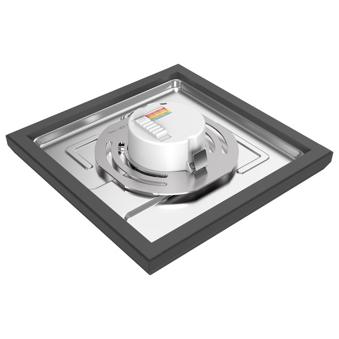 SATCO/NUVO Blink - 11W 7 Inch LED Fixture CCT Selectable 2700K/3000K/3500K/4000K/5000K Square Shape Black Finish 120V (62-1715)