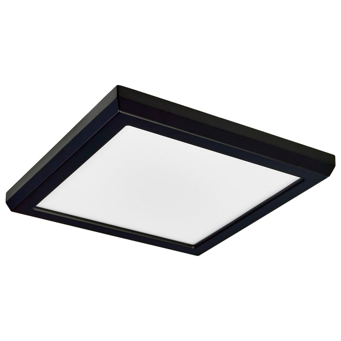 SATCO/NUVO Blink - 11W 7 Inch LED Fixture CCT Selectable 2700K/3000K/3500K/4000K/5000K Square Shape Black Finish 120V (62-1715)
