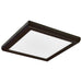SATCO/NUVO Blink - 11W 7 Inch LED Fixture CCT Selectable 2700K/3000K/3500K/4000K/5000K Square Shape Bronze Finish 120V (62-1716)