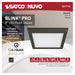 SATCO/NUVO Blink - 11W 7 Inch LED Fixture CCT Selectable 2700K/3000K/3500K/4000K/5000K Square Shape Bronze Finish 120V (62-1716)