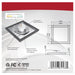 SATCO/NUVO Blink - 11W 7 Inch LED Fixture CCT Selectable 2700K/3000K/3500K/4000K/5000K Square Shape Bronze Finish 120V (62-1716)
