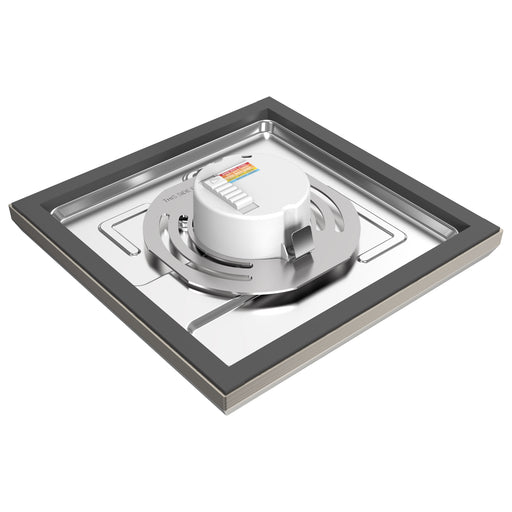 SATCO/NUVO Blink - 11W 7 Inch LED Fixture CCT Selectable 2700K/3000K/3500K/4000K/5000K Square Shape Brushed Nickel Finish 120V (62-1717)