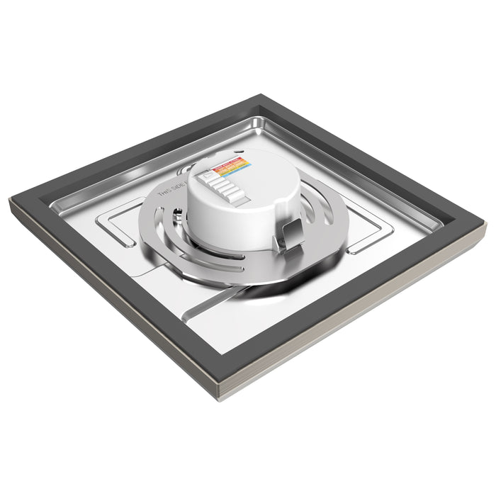 SATCO/NUVO Blink - 11W 7 Inch LED Fixture CCT Selectable 2700K/3000K/3500K/4000K/5000K Square Shape Brushed Nickel Finish 120V (62-1717)