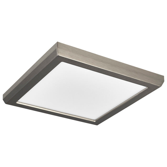 SATCO/NUVO Blink - 11W 7 Inch LED Fixture CCT Selectable 2700K/3000K/3500K/4000K/5000K Square Shape Brushed Nickel Finish 120V (62-1717)