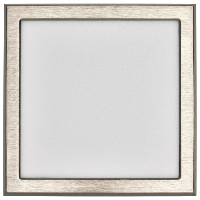 SATCO/NUVO Blink - 11W 7 Inch LED Fixture CCT Selectable 2700K/3000K/3500K/4000K/5000K Square Shape Brushed Nickel Finish 120V (62-1717)