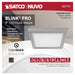 SATCO/NUVO Blink - 11W 7 Inch LED Fixture CCT Selectable 2700K/3000K/3500K/4000K/5000K Square Shape Brushed Nickel Finish 120V (62-1717)