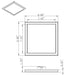 SATCO/NUVO Blink - 13W 9 Inch LED Fixture CCT Selectable 2700K/3000K/3500K/4000K/5000K Square Shape White Finish 120V (62-1724)