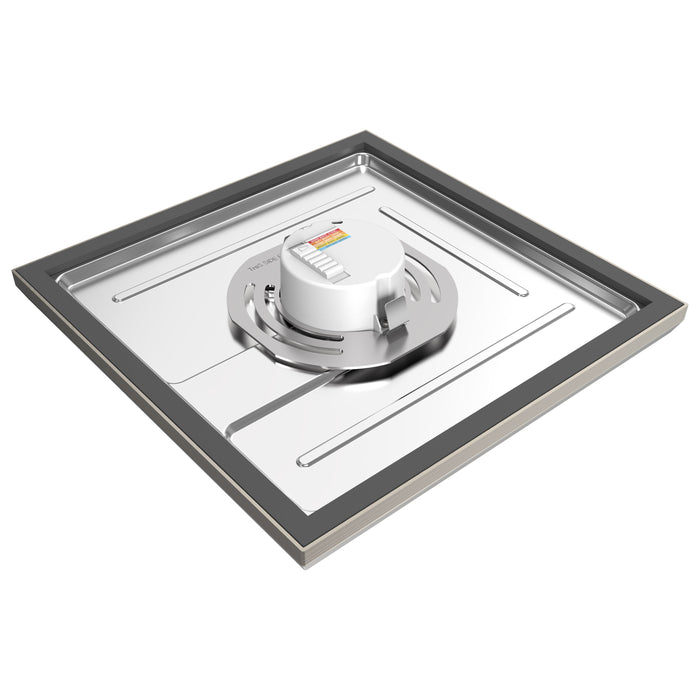 SATCO/NUVO Blink - 13W 9 Inch LED Fixture CCT Selectable 2700K/3000K/3500K/4000K/5000K Square Shape Brushed Nickel Finish 120V (62-1727)