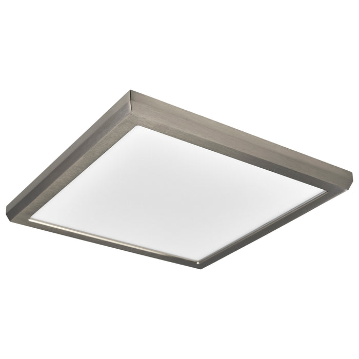 SATCO/NUVO Blink - 13W 9 Inch LED Fixture CCT Selectable 2700K/3000K/3500K/4000K/5000K Square Shape Brushed Nickel Finish 120V (62-1727)