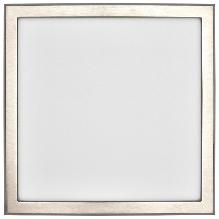 SATCO/NUVO Blink - 13W 9 Inch LED Fixture CCT Selectable 2700K/3000K/3500K/4000K/5000K Square Shape Brushed Nickel Finish 120V (62-1727)