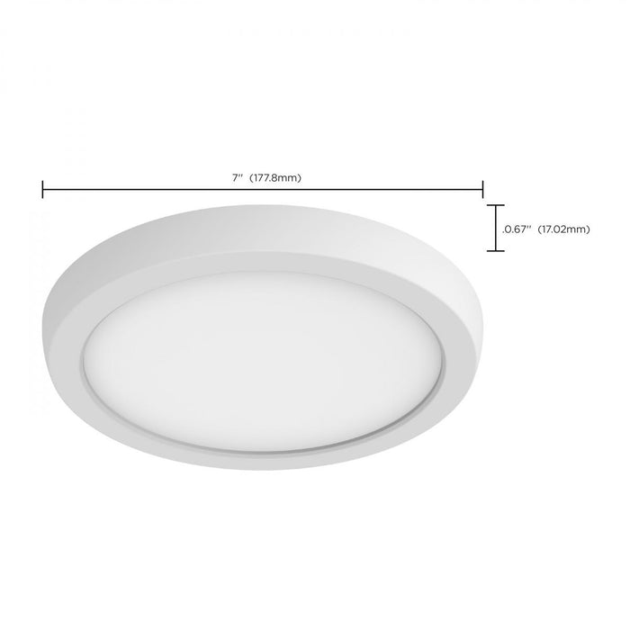SATCO/NUVO Blink Pro 11W 7 Inch LED Fixture 4000K Round Shape White Finish 120/277V (62-1748)