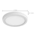 SATCO/NUVO Blink Pro 11W 7 Inch LED Fixture 4000K Round Shape White Finish 120/277V (62-1748)