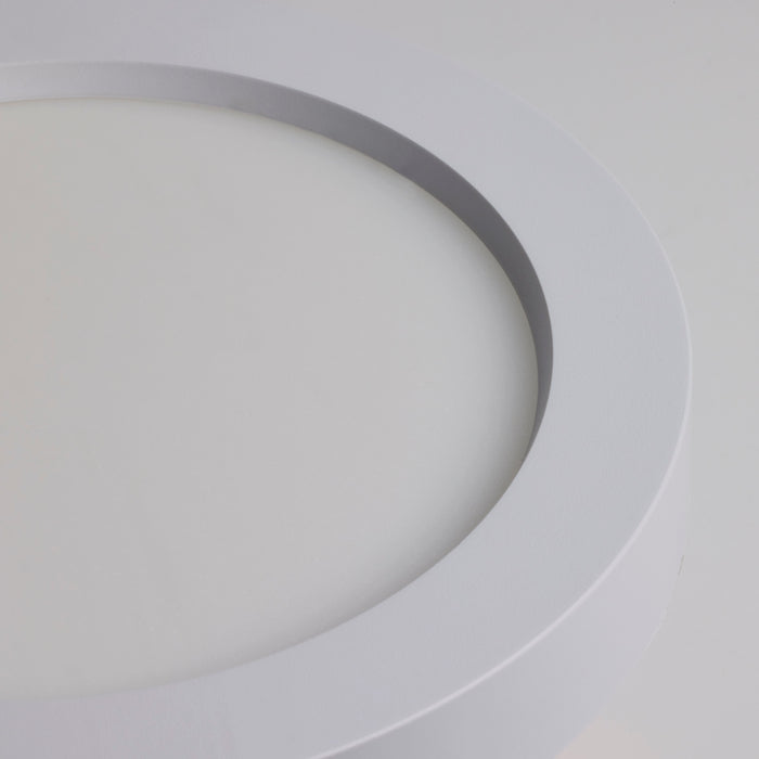 SATCO/NUVO 7 Inch LED Flush Mount Fixture Disk Light Round 16W 3000K White Finish 6-Pack (62-1752)