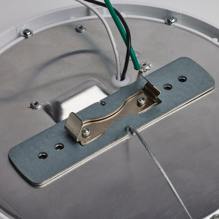 SATCO/NUVO 7 Inch LED Flush Mount Fixture Disk Light Round 16W 3000K White Finish 6-Pack (62-1752)