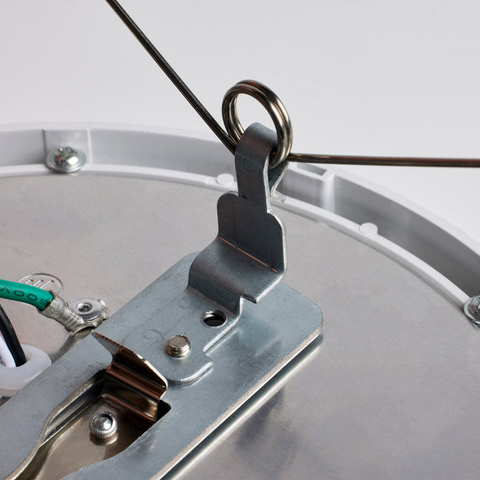 SATCO/NUVO 7 Inch LED Flush Mount Fixture Disk Light Round 16W 3000K White Finish 6-Pack (62-1752)