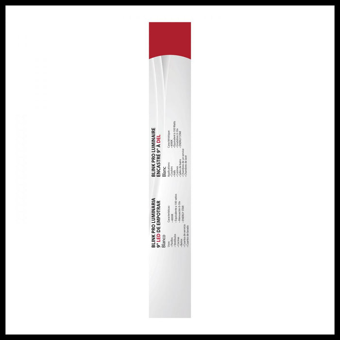 SATCO/NUVO Blink Pro 13W 9 Inch LED Fixture 4000K Square Shape White Finish 120/277V (62-1759)