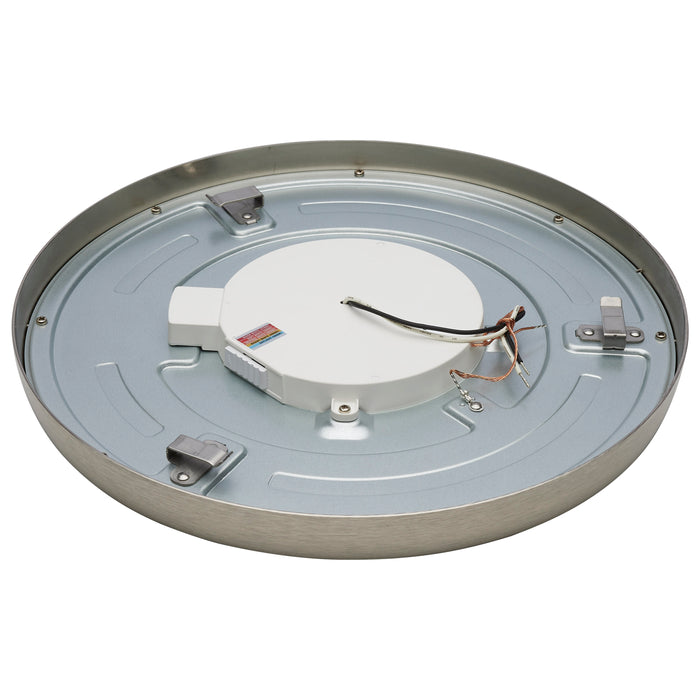 SATCO/NUVO 12 Inch Round LED Blink Pro Plus 19.5W CCT Selectable 2700K/3000K/3500K/4000K/5000K 120-277V Dimmable Brushed Nickel (62-1796)