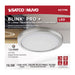 SATCO/NUVO 12 Inch Round LED Blink Pro Plus 19.5W CCT Selectable 2700K/3000K/3500K/4000K/5000K 120-277V Dimmable Brushed Nickel (62-1796)