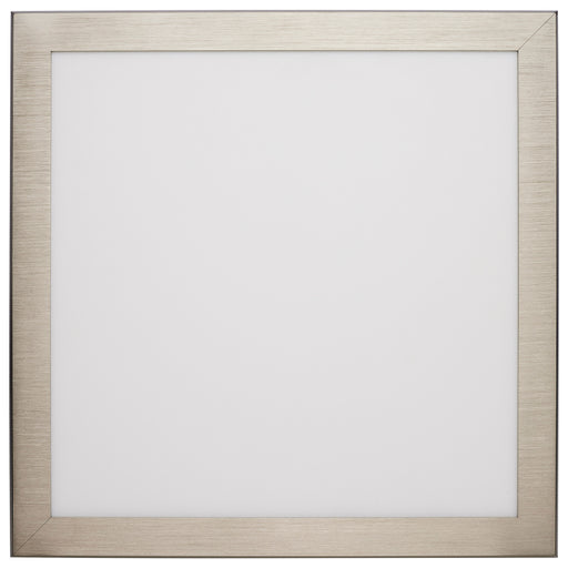 SATCO/NUVO 12 Inch Square LED Blink Pro Plus 19.5W CCT Selectable 2700K/3000K/3500K/4000K/5000K 120-277V Dimmable Brushed Nickel (62-1799)