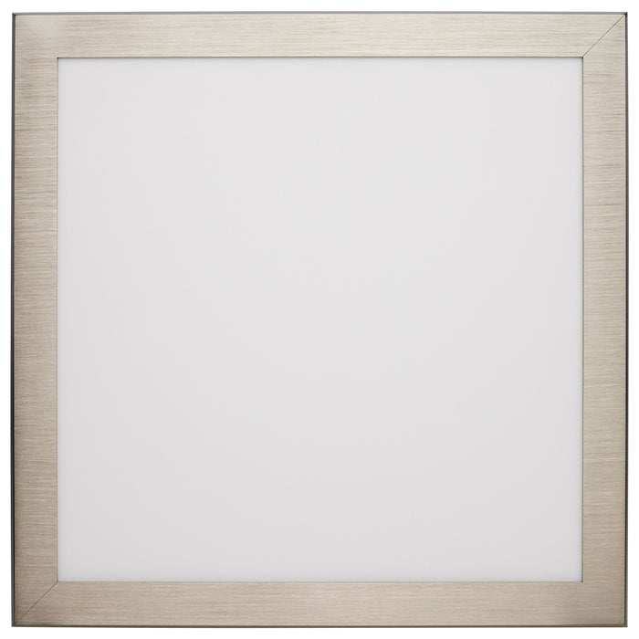 SATCO/NUVO 12 Inch Square LED Blink Pro Plus 19.5W CCT Selectable 2700K/3000K/3500K/4000K/5000K 120-277V Dimmable Brushed Nickel (62-1799)