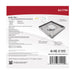 SATCO/NUVO 12 Inch Square LED Blink Pro Plus 19.5W CCT Selectable 2700K/3000K/3500K/4000K/5000K 120-277V Dimmable Brushed Nickel (62-1799)