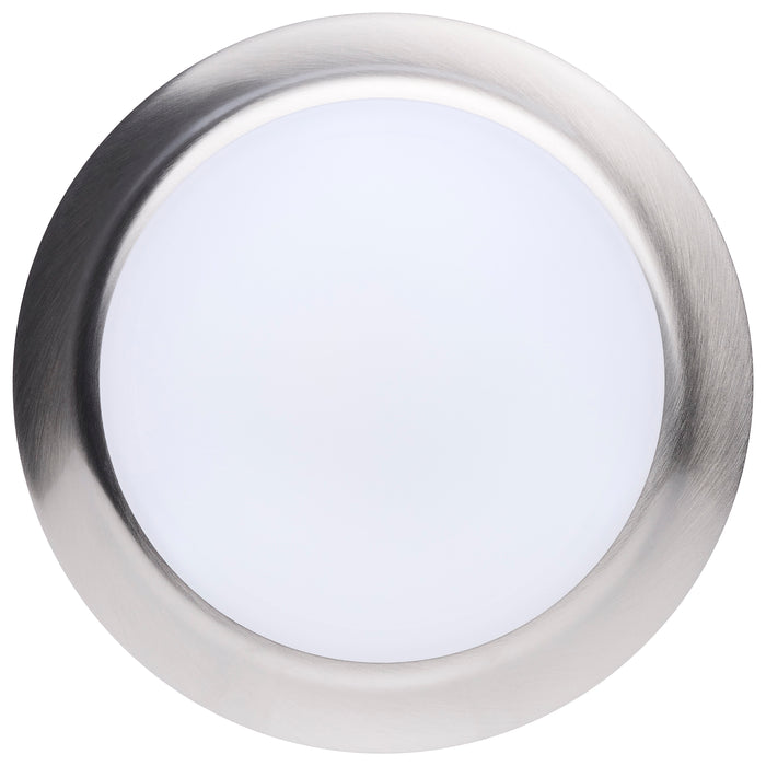 SATCO/NUVO 7 Inch LED Disk Light CCT Selectable 2700K/3000K/3500K/4000K/5000K Brushed Nickel Finish (62-1802R1)