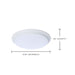 SATCO/NUVO 10 Inch LED Disk Light CCT Selectable 2700K/3000K/3500K/4000K/5000K White Finish (62-1811R1)
