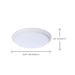 SATCO/NUVO 9.8W 10 Inch LED Disk Light CCT Selectable 2700K/3000K/3500K/4000K/5000K White Finish (62-1815R1)
