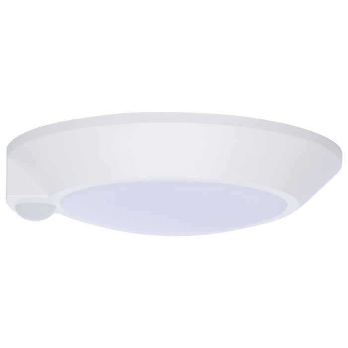 SATCO/NUVO 7 Inch LED Disk Light CCT Selectable 2700K/3000K/3500K/4000K/5000K Occupancy Sensor White Finish (62-1820R1)