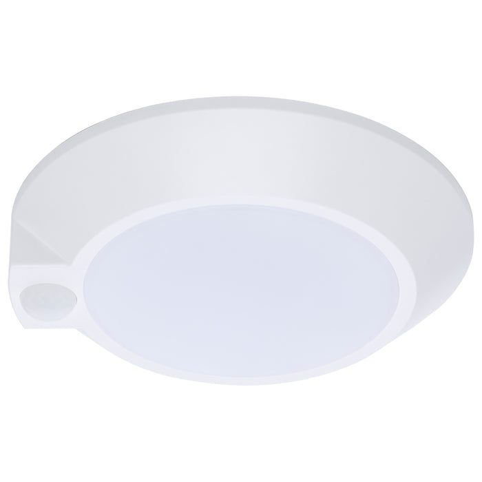 SATCO/NUVO 7 Inch LED Disk Light CCT Selectable 2700K/3000K/3500K/4000K/5000K Occupancy Sensor White Finish (62-1820R1)